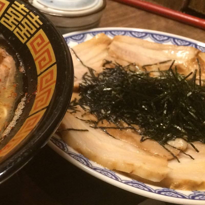 あぶり焼き豚皿(一蘭 キャナルシティ博多店)