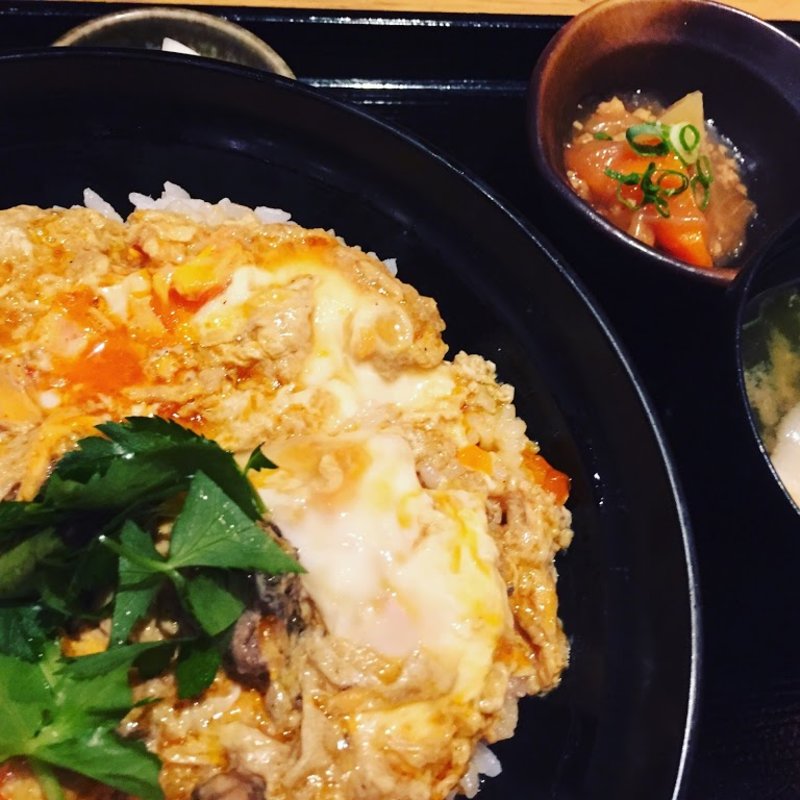 極上の親子丼(宮崎地鶏炭火焼 車 梅田店)