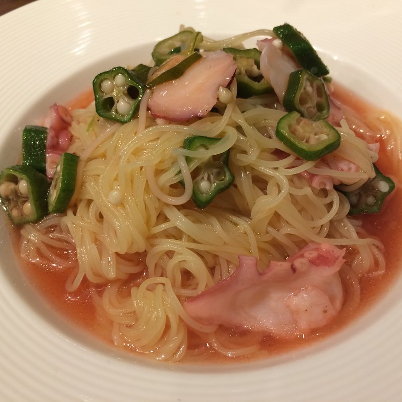 タコとオクラのカッペリーニ(UNITED DINER （ユナイテッドダイナー）)