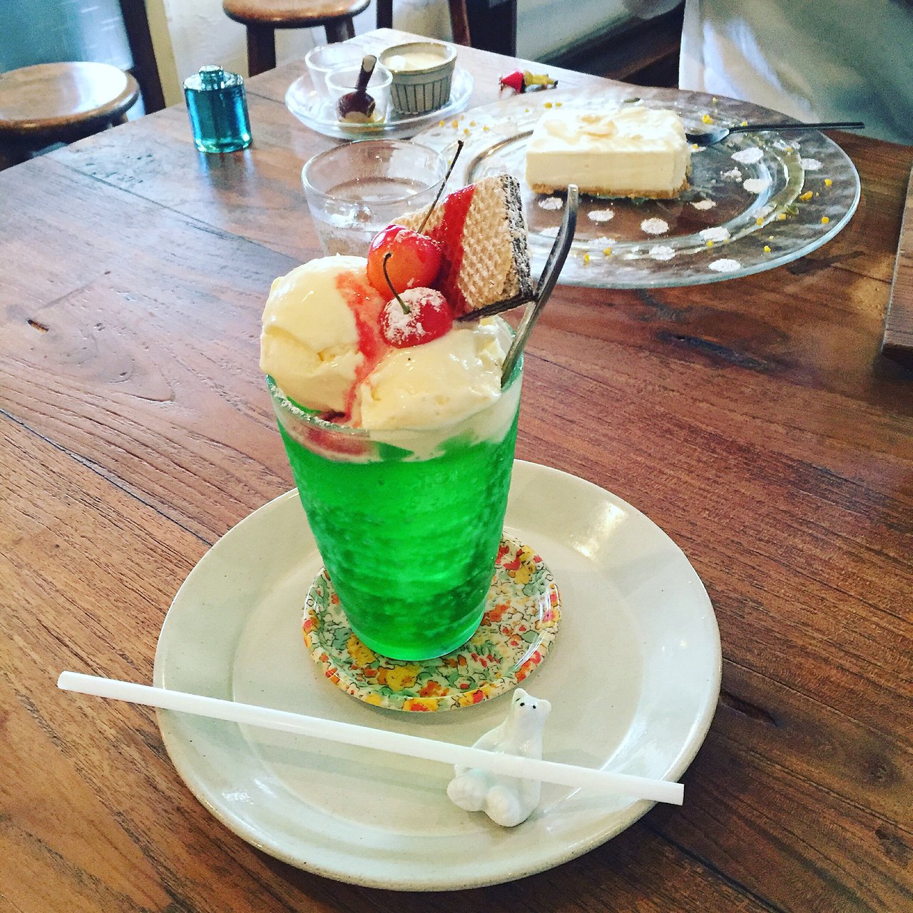 クリームソーダ(cafe zakkahinatabocco （カフェ ザッカ ヒナタボッコ