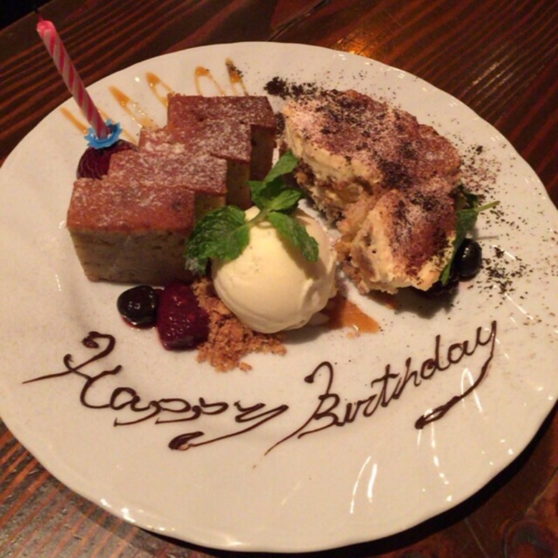 お誕生日プレート✨(カフェ キャラット)