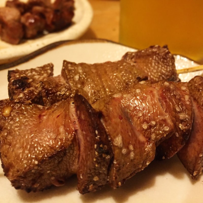 豚レバー串(串もんや我武者羅)