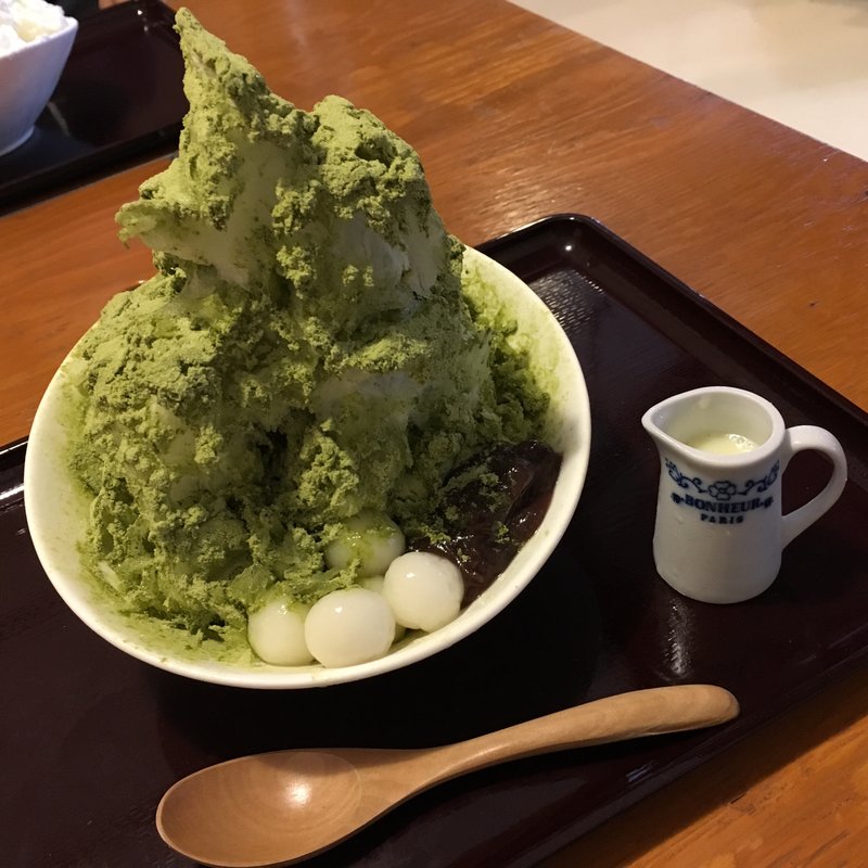 抹茶ミルクかき氷(臼杵みなと市場 )