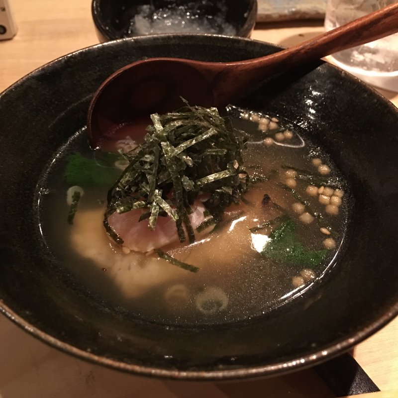 鶏スープ茶漬け(鳥しき （とりしき）)