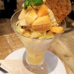 パッションフルーツ＆マンゴーパフェ(J.S. PANCAKE CAFE天王寺ミオ店 （ジェイエスパンケーキカフェ）)