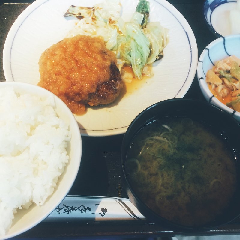 和風ハンバーグ定食(ほの字 渋谷店)