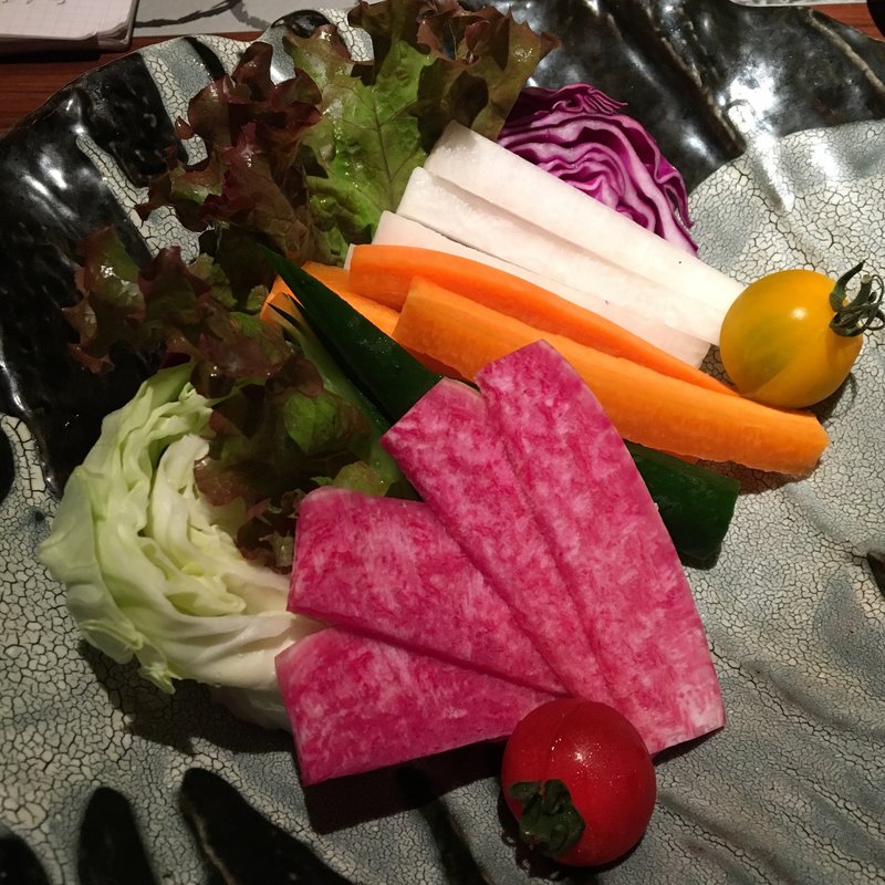 ・採れたて有機野菜の盛り合わせ(銀座かみしろ)