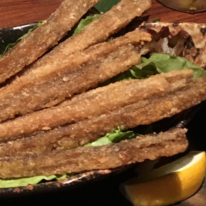 有機ゴボウのさっくり塩唐揚げ(銀座かみしろ)