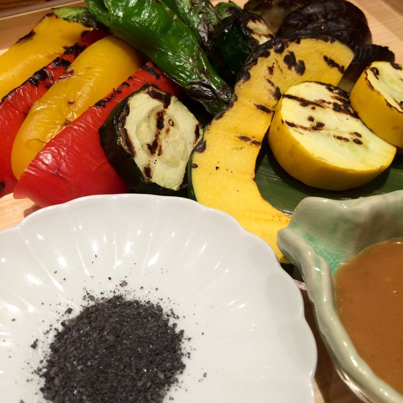 夏野菜のグリル(銀座 虎杖)