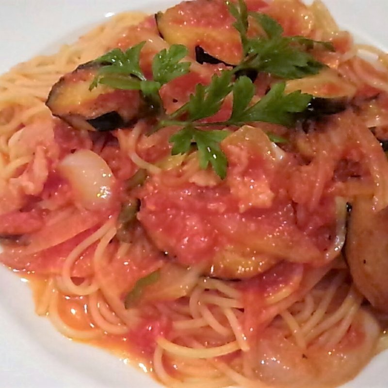 ナスとトマトのスパゲッティ Aディナーセット(ミスト （La cucina Italiana trattoria Misto）)