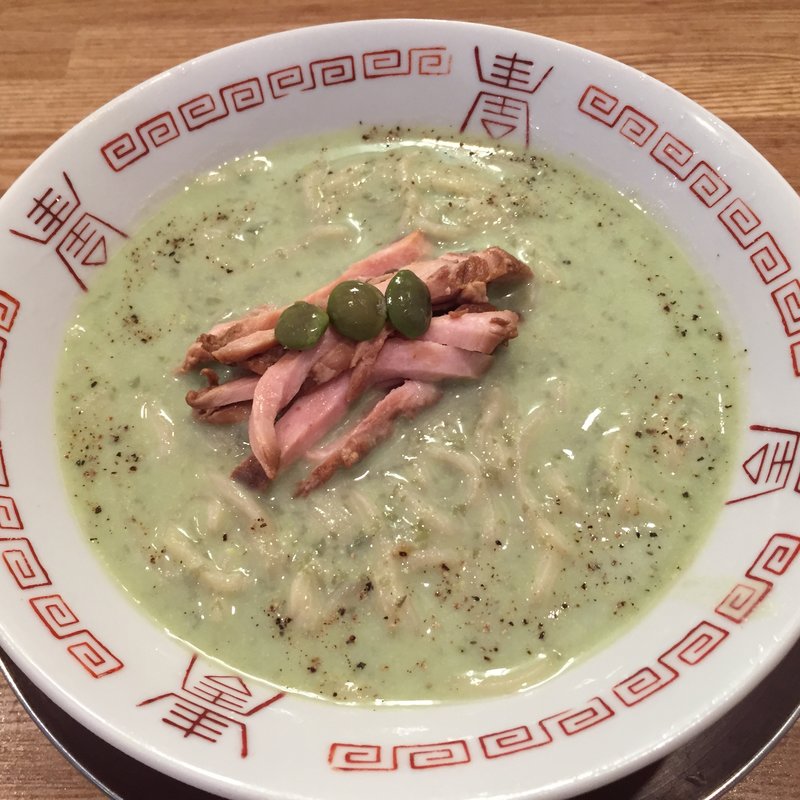 だだちゃ豆の冷やし麺(限定)(麺や 七彩 八丁堀店)