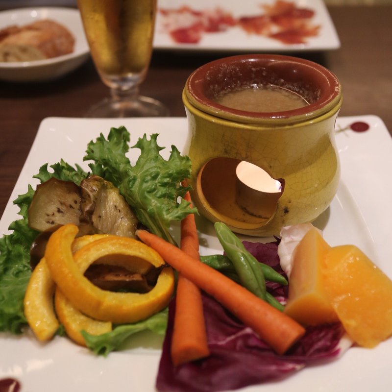 三浦野菜 青木農園のバーニャカウダ(ガウディの舌二子玉川店)