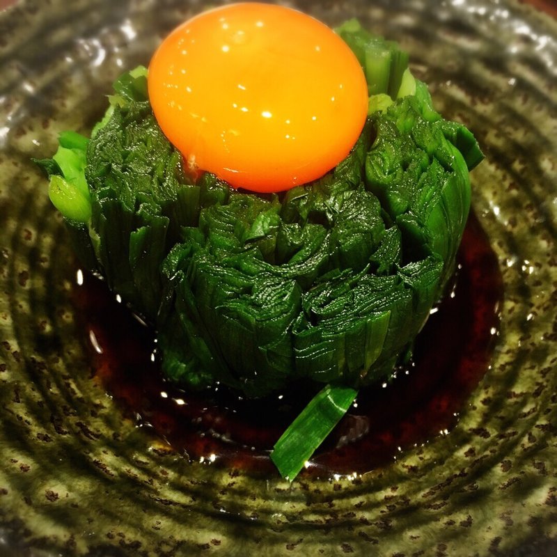 ニラ釜玉(宮崎県日南市 塚田農場 浜松町南口店 )