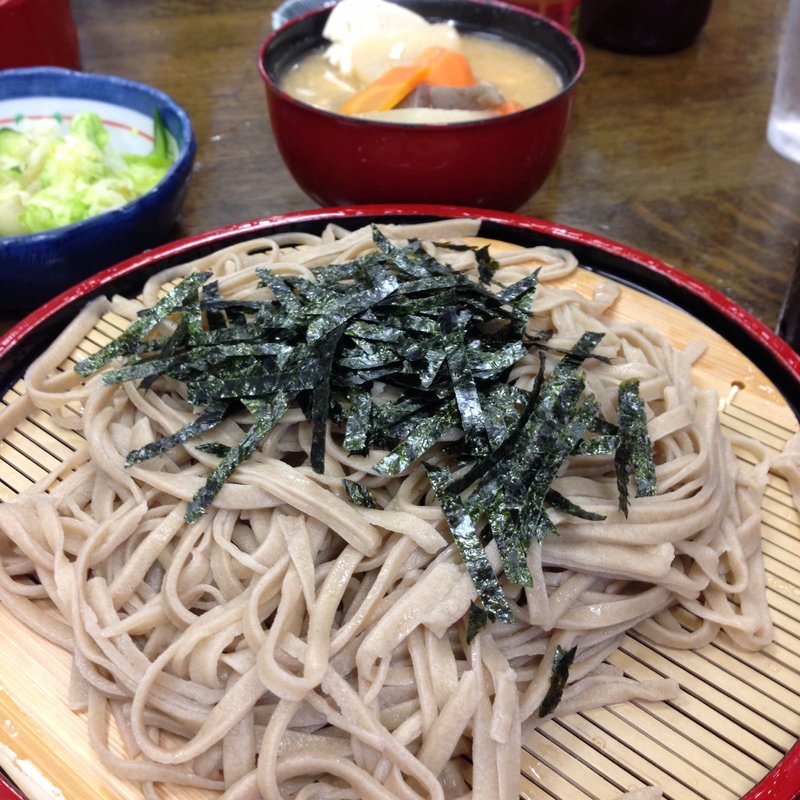 もみじセット（ざるそば、天ぷら、けんちん汁）(かぎもとや本店)