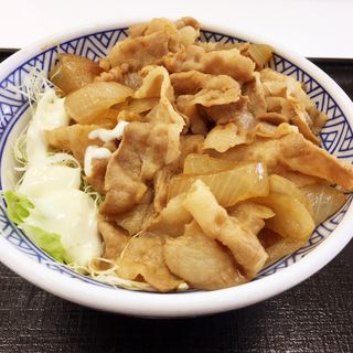 豚生姜焼丼(頭大盛)(吉野家 早良街道西新店)