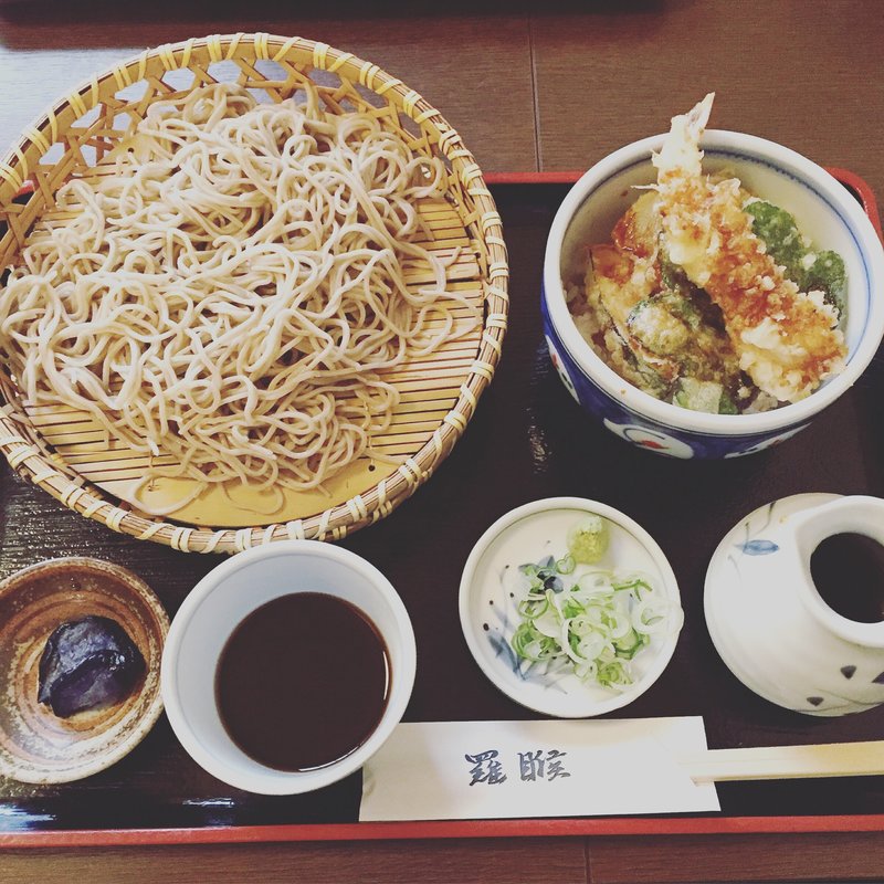 ざる蕎麦と小天丼(らご)