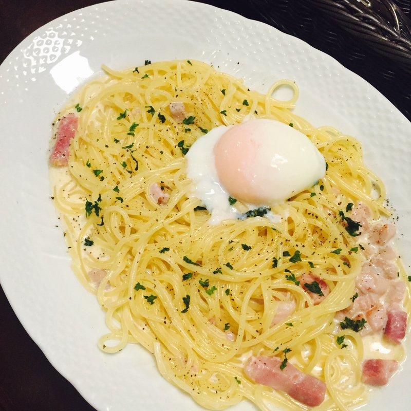 親子カルボナーラ(星乃珈琲店 西新宿店)