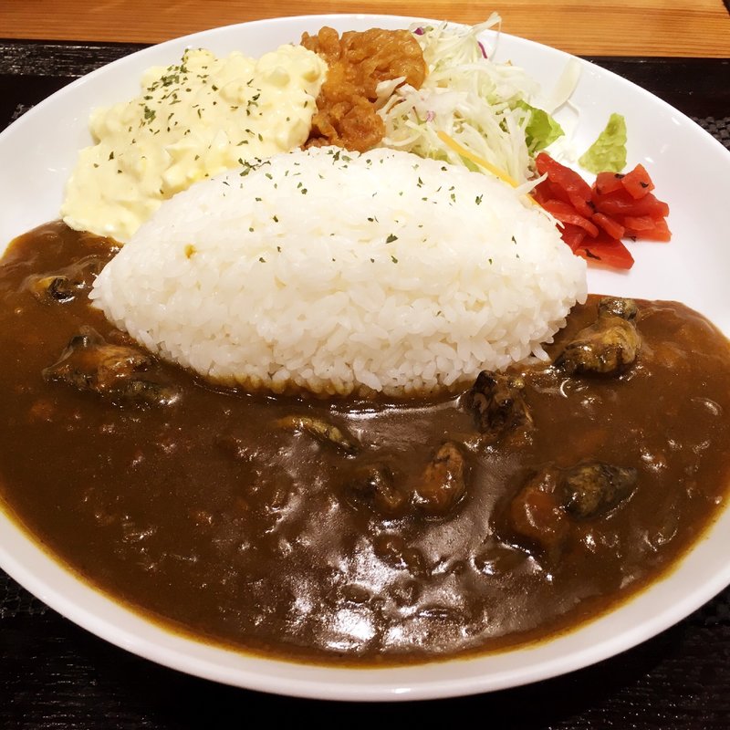 チキン南蛮と地鶏のカレー(うめっちゃが食堂 福岡パルコ店)