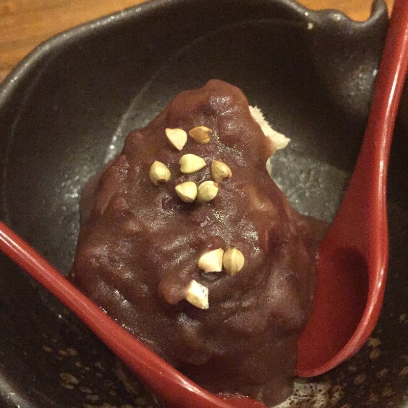 蕎麦がきのぜんざい(くら嶋)