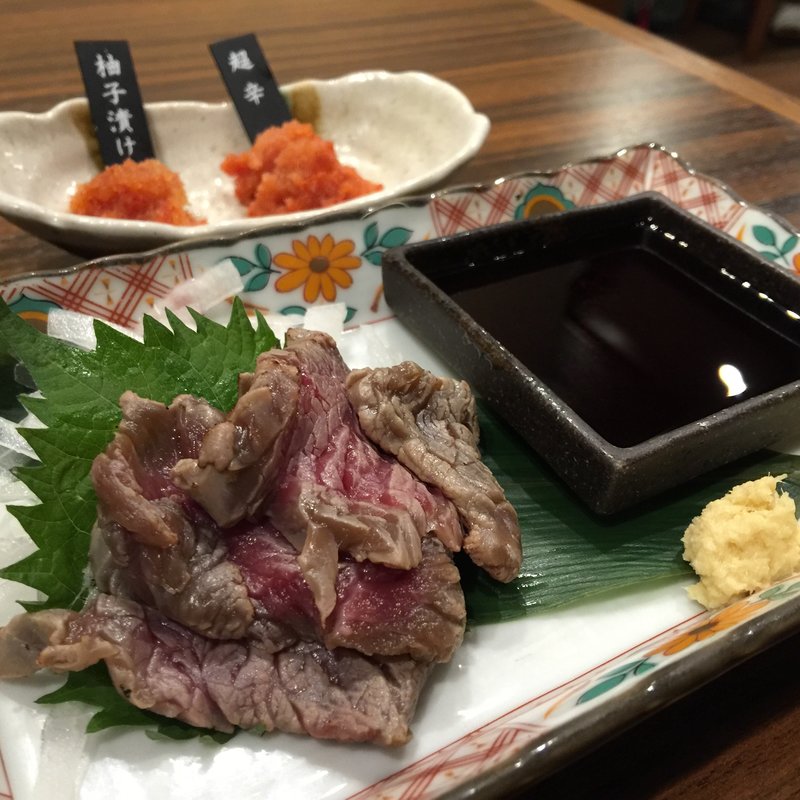 本日の馬刺し(九州 熱中屋 西中島 LIVE)