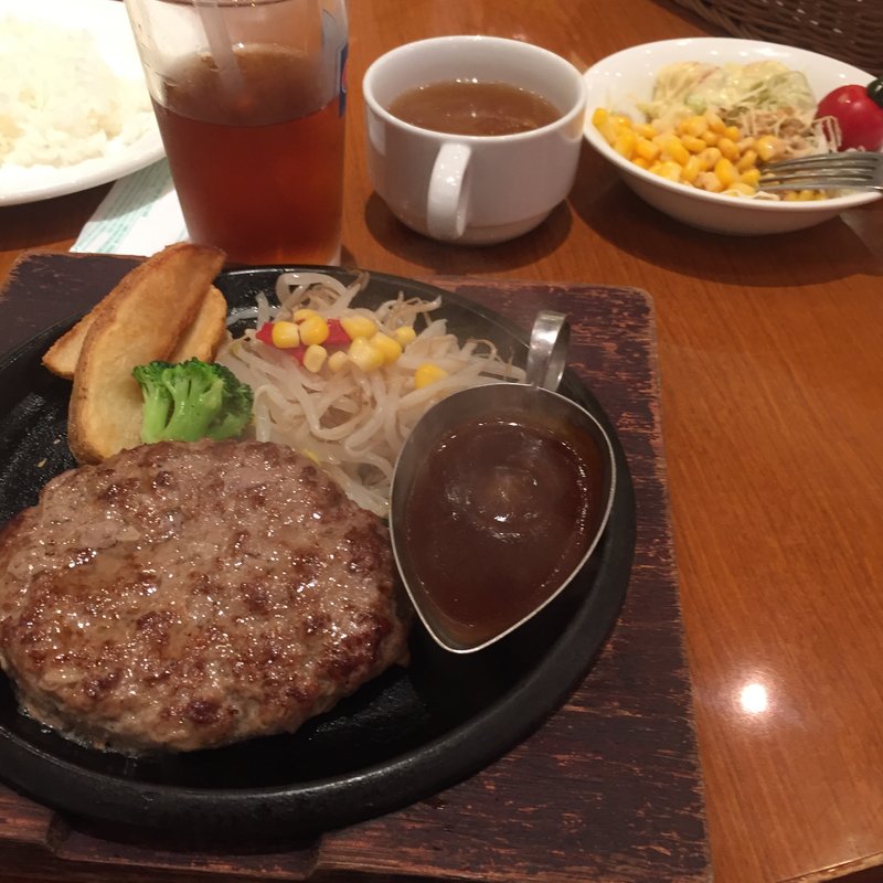 デミグラスハンバーグランチ(炭火焼ハンバーグ　カキヤス イオンレイクタウン店 )