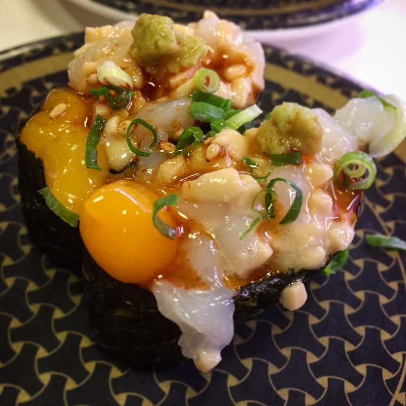 イカ納豆ユッケ軍艦(はま寿司 富士宮矢立町店 )