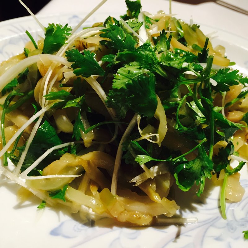 パクチーとザーサイの和え物(一味玲玲 新橋本店)