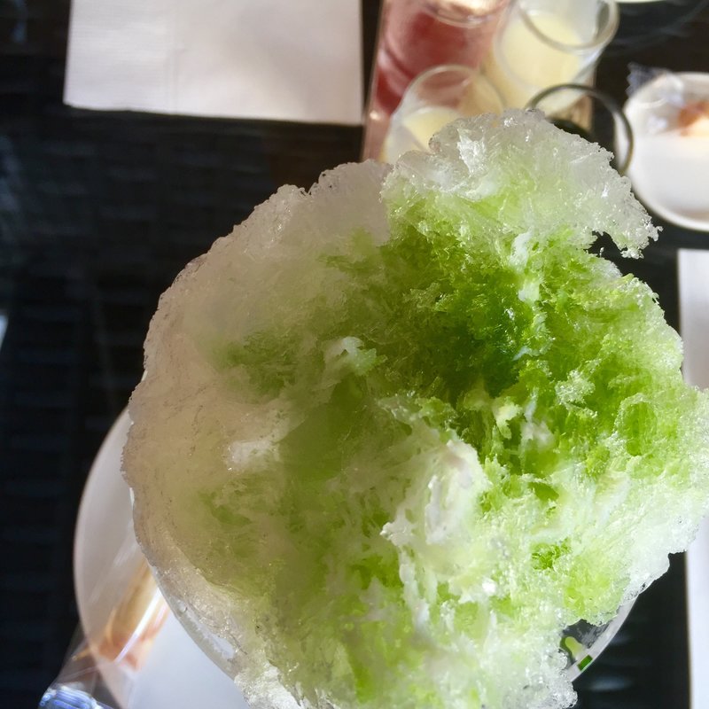 天然氷のかき氷 宇治抹茶(ブルー・ブリック・ラウンジ)
