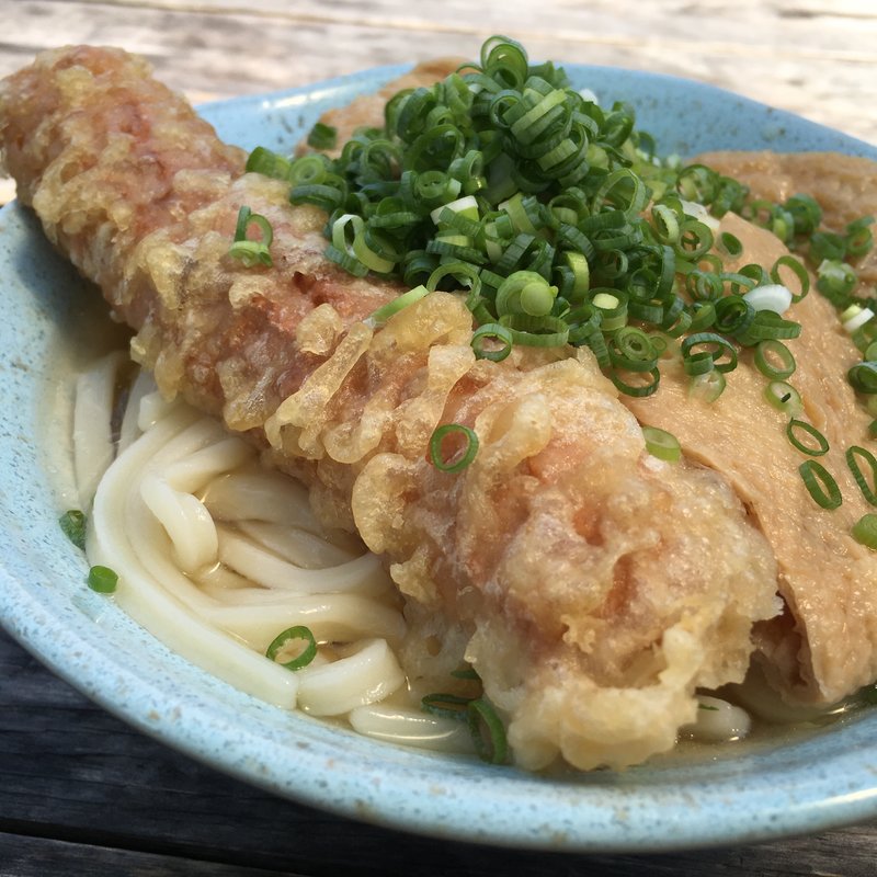 冷大 チク天とあげのせ(蒲生うどん （がもううどん）)