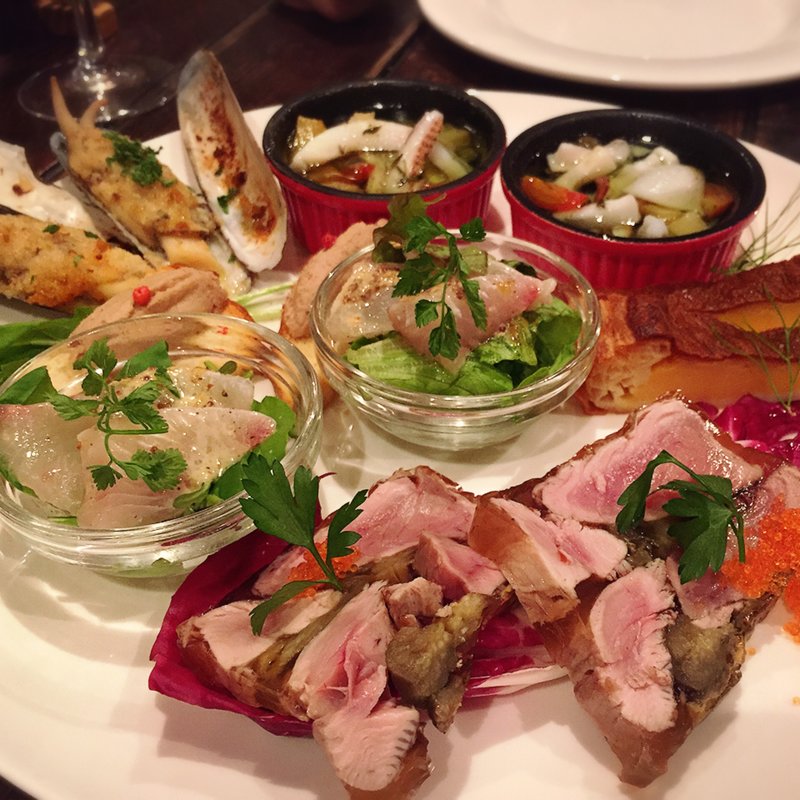 前菜の盛り合わせ(クッチーナ カルド（Cucina Caldo）)