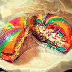 Rainbow Color Bagel 