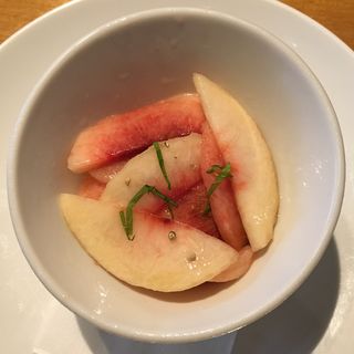 桃の冷製パスタ(恵比寿 DAL-MATTO)