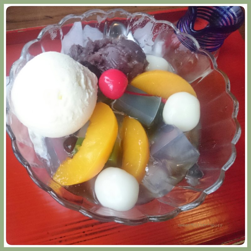 クリームあんみつ(さかい家)