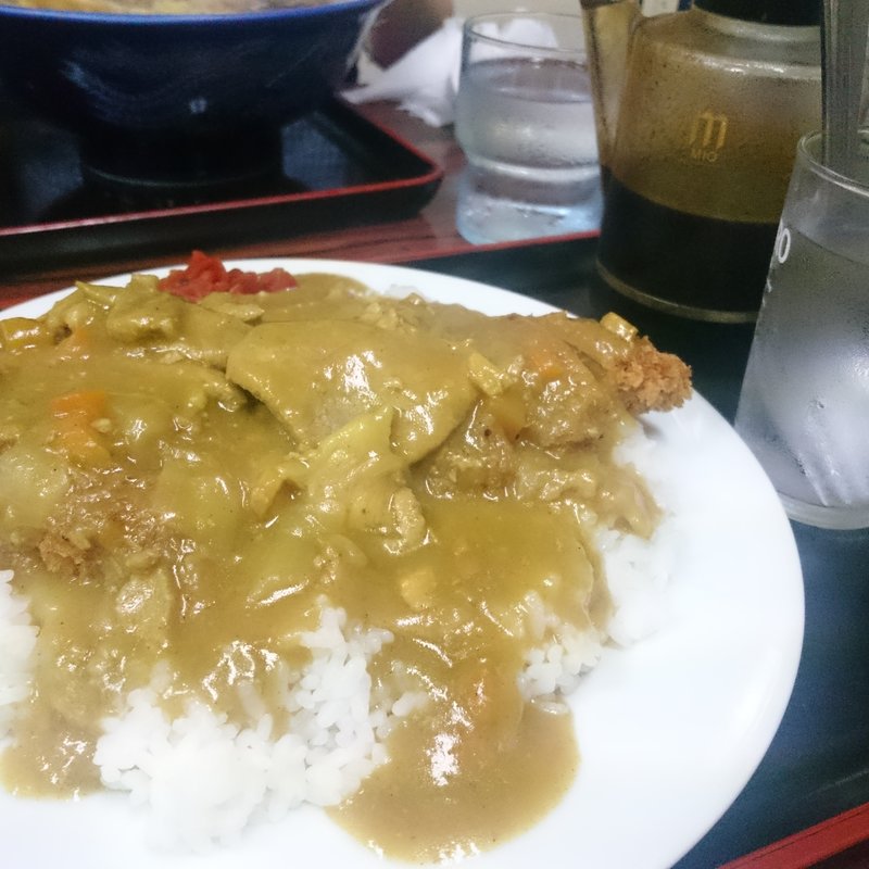 カツカレー(そば処 伊佐美屋分店)