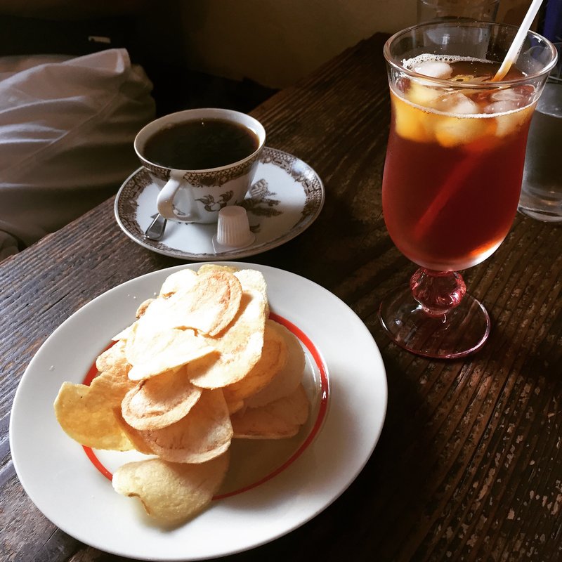 厚切りポテトチップス(アカリ珈琲)