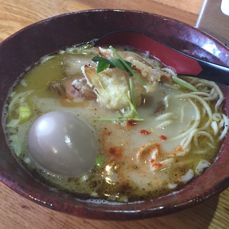 鶏炊いたんそば +味玉(龍旗信 本店)