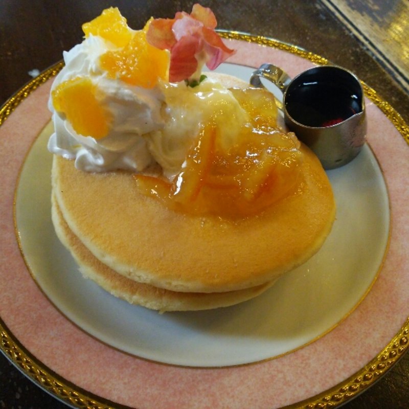 季節のホットケーキ（オレンジ）(珈琲哲學 水戸店 （珈琲哲学 コーヒーテツガク）)