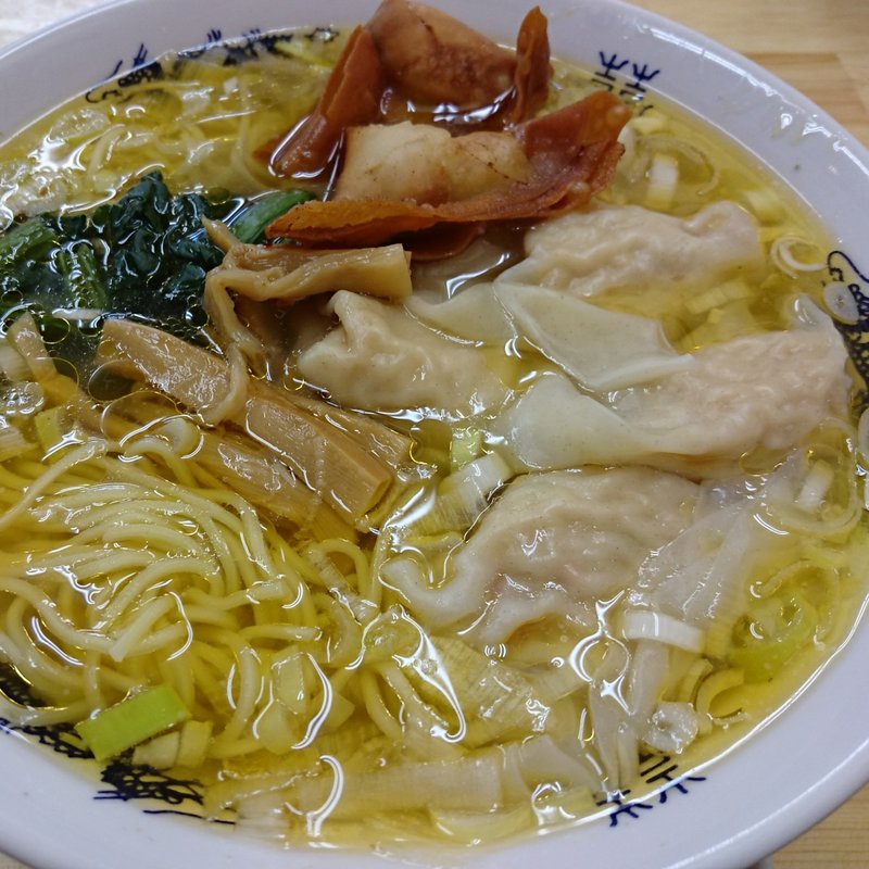 エビ 福ワンタン麺 (塩味)(黄金の福ワンタンまくり  西長住店)