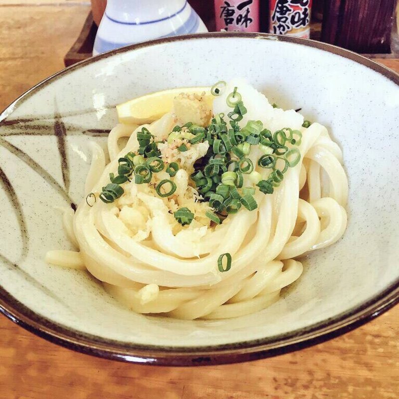 ぶっかけうどん(玉藻うどん （たまもうどん）)