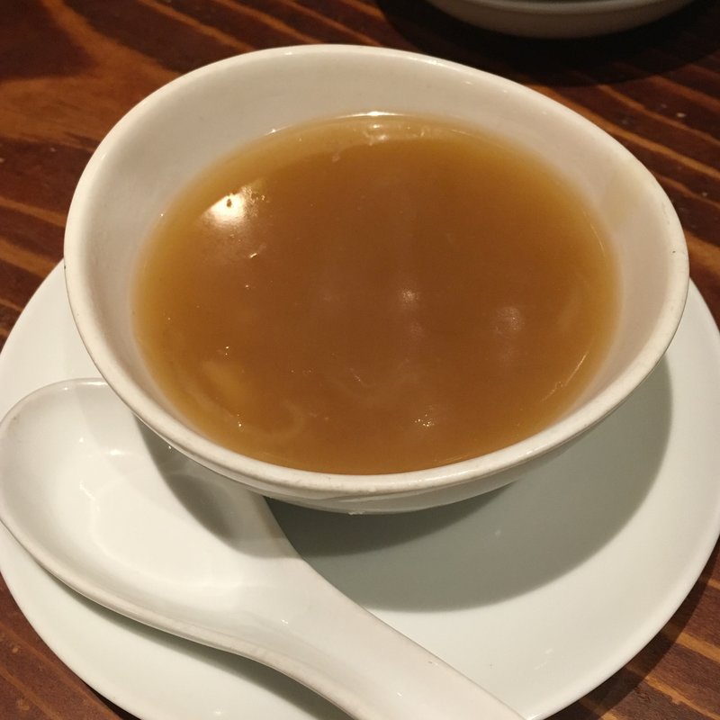 ふかひれのとろみスープ（醤油味）(中国料理・青藍)