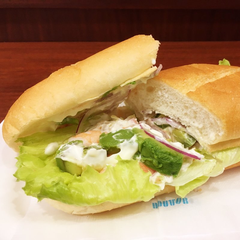 ミラノサンドB(ごろっとアボカドとぷりっとエビ)(ドトールコーヒーショップ 西新店)