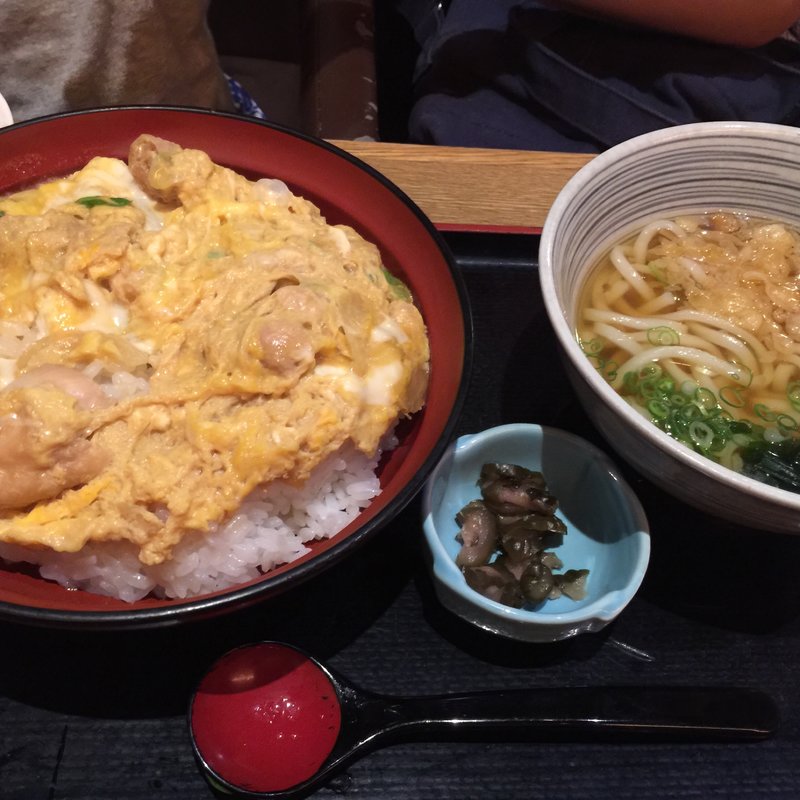 親子丼小さなうどんセット(茶房ひまわり イズミヤ洛北店 )
