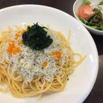 しらすと生海苔のパスタ