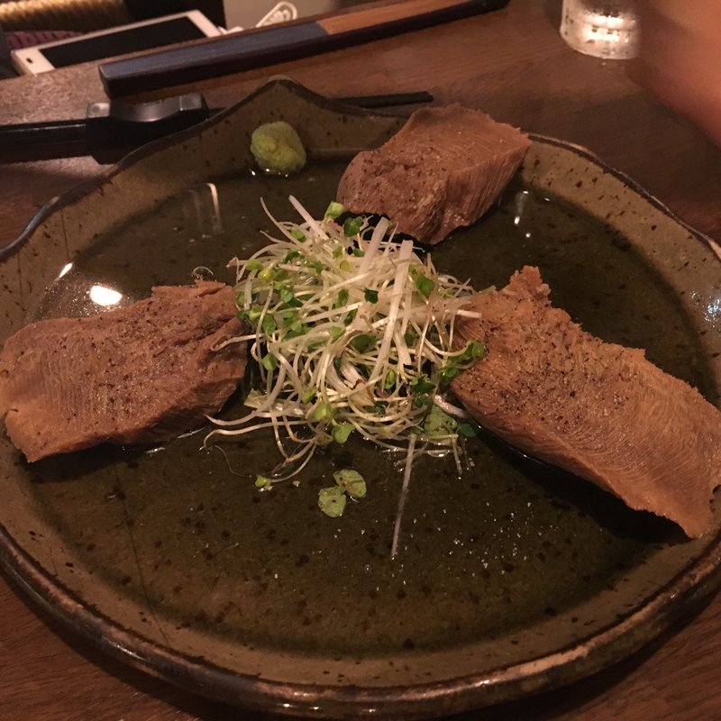 茹でタン(牛タン炭火焼居酒屋 わすけ 東京八丁堀)