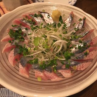 秋刀魚の刺身(牛タン炭火焼居酒屋 わすけ 東京八丁堀)
