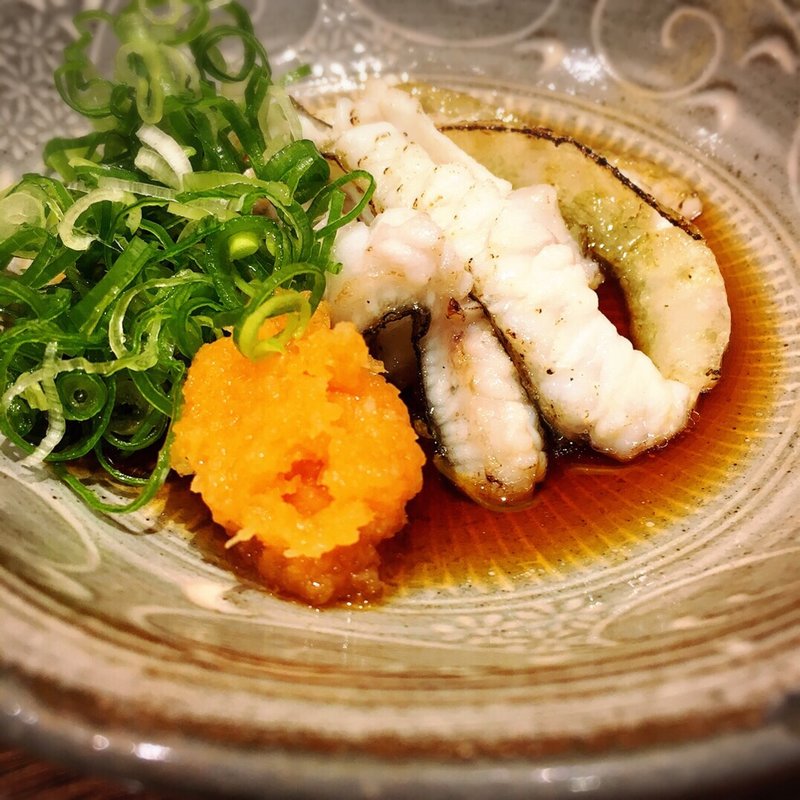 えんがわの炙りポン酢(米福 -Komefuku-)