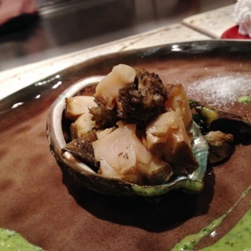 国産活あわび/160ｇ(鉄板焼 かいか)