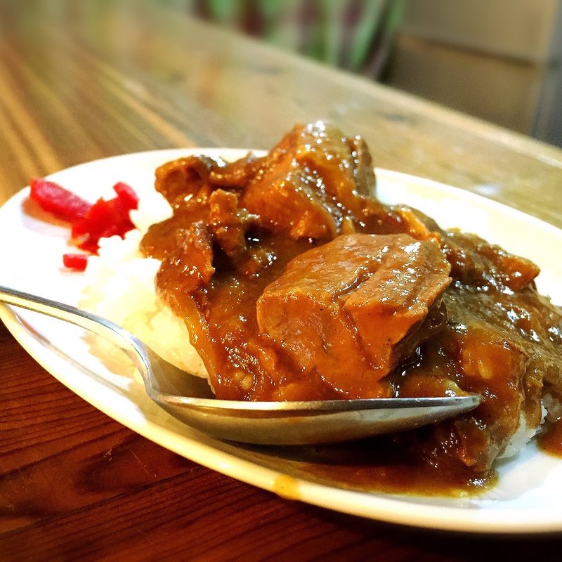 ミニカレー（お肉増量）(らーめん穀雨)