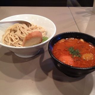 海老トマトつけ麺(つけ麺 五ノ神製作所 新宿店)