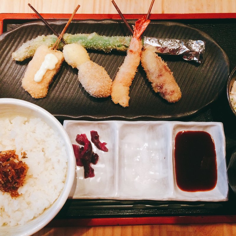 串揚げ御膳(五感で楽しむ串揚げ屋 生粋namaiki)